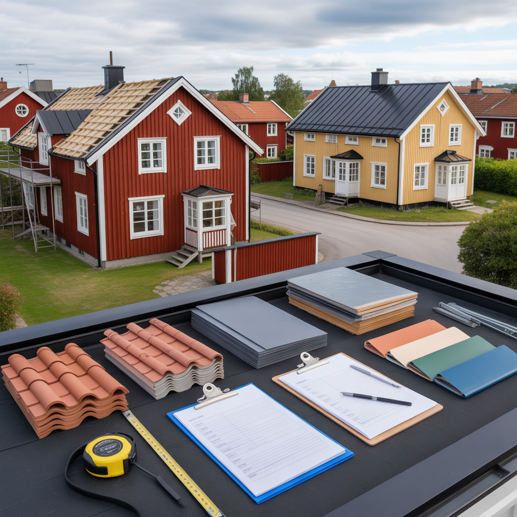 offerter pa takbyte jamfor innehall garantier och pris