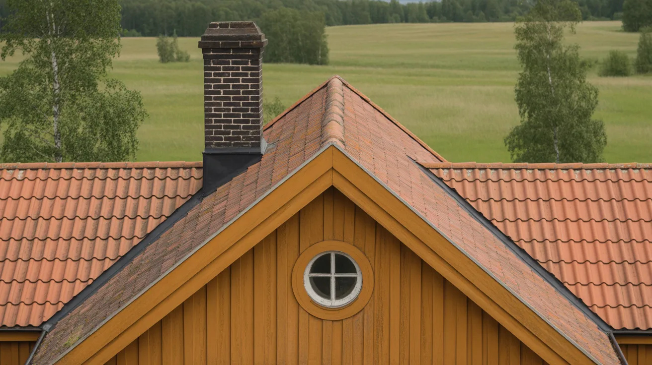 Lägga Enkupigt Tegel Takpannor
